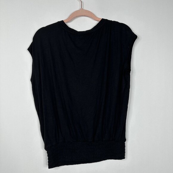 NWT White House Black Market Short Sleeve Embellished Banded Tee Small #WHBM8 - Picture 3 of 9